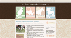 Desktop Screenshot of fourseasonspetservices.com